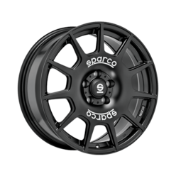 Sparco Terra 17x7.5" 5x112 ET45, Noir Mat / Satiné